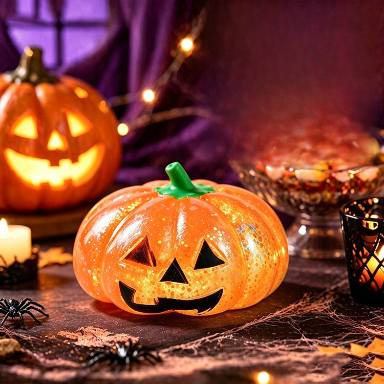 SpookyGlow - Orange Pumpkin Head Squeeze
