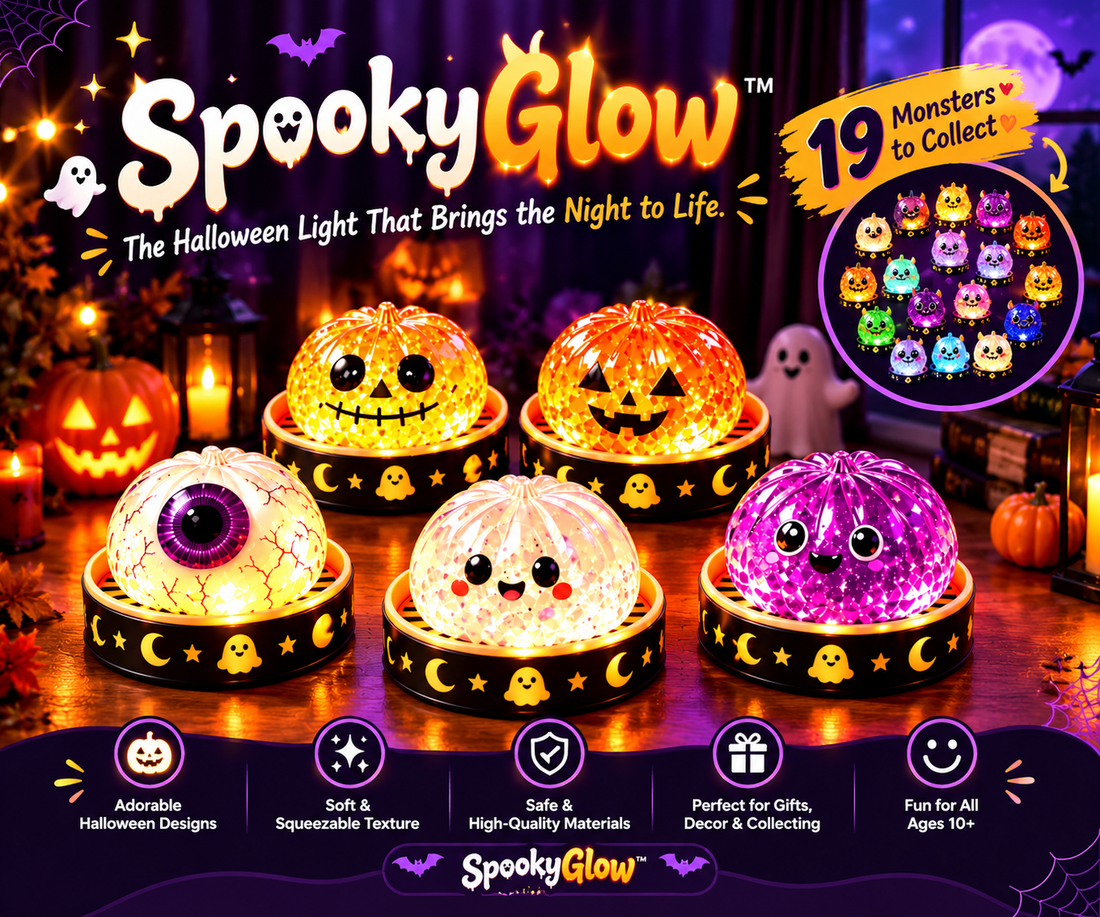 SpookyGlow Halloween squishies