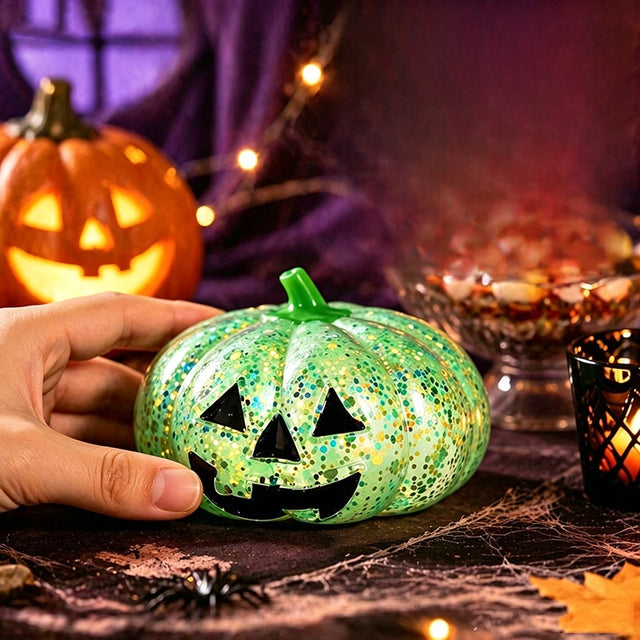 SpookyGlow - Green Pumpkin Head Squeeze